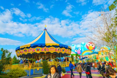 Osaka, Japonya - 1 Aralık 2015: Universal Studios Japonya (Usj). 