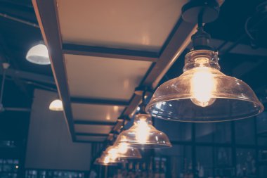 Vintage aydınlatma dekor (filtre uygulanmış görüntü işlenen vintage etkisi