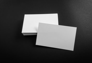 beyaz boş kartvizit 