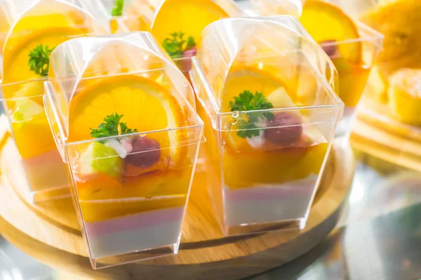 Heerlijke oranje Cheesecake., High definition-beelden — Stockfoto