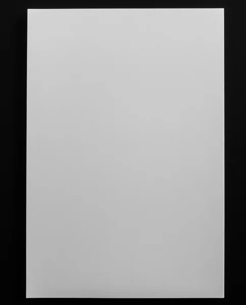 White template paper on black background . — Stock Photo, Image