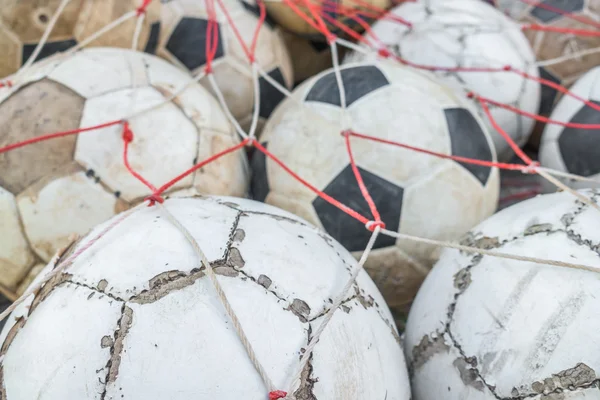 Group of Old football . — Stock Photo, Image