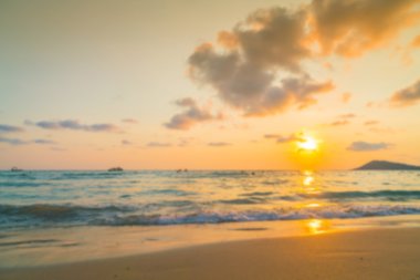 Deniz günbatımı bulanıklık