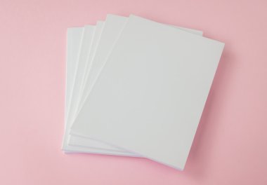 Boş katalog, broşür, dergiler, sahte kitap