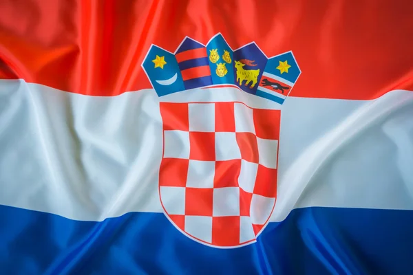 Bandeiras da Croácia., Imagens de alta definição — Fotografia de Stock