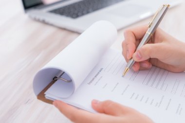 El ile uygulama için üzerinde kalem