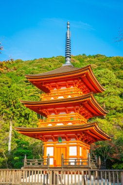 Güzel mimarisi Kiyomizu-dera Tapınağı, Kyoto, Japonya