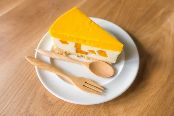Image de gâteau au fromage à la citrouille fait maison  . — Photo