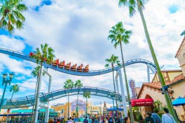 Osaka, Japonya - 1 Aralık 2015: Universal Studios Japonya (Usj). 