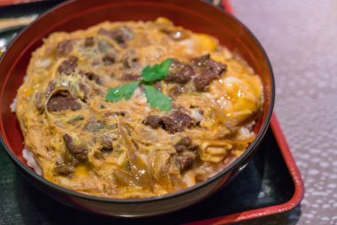 Japon geleneksel yemek sığır eti teriyaki pirinç .