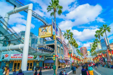 Osaka, Japonya - 1 Aralık 2015: Universal Studios Japonya (Usj). 