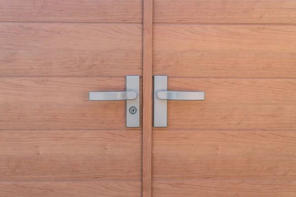 Close up van houten deur . — Stockfoto