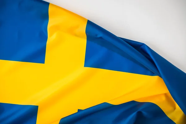 瑞典国旗。，高清晰度的图像 — 图库照片