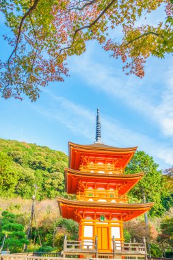 Güzel mimarisi Kiyomizu-dera Tapınağı, Kyoto, Japonya
