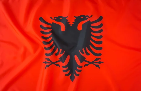 Прапори Албанії., високої чіткості зображення — стокове фото