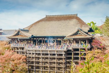 Güzel mimarisi Kiyomizu-dera Tapınağı, Kyoto, Japonya