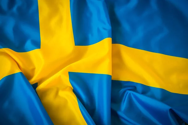 A Svédország lobogója., nagy felbontású képeket — Stock Fotó