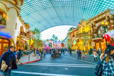 Osaka, Japonya - 1 Aralık 2015: Universal Studios Japonya (Usj). 