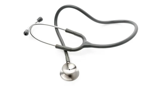 Medizinisches Stethoskop auf weißem Hintergrund . — Stockfoto
