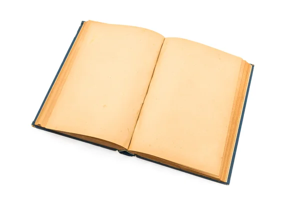 Stara książka (Starożytna książka) na białym tle — Zdjęcie stockowe