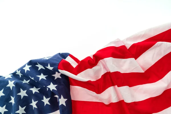 American flag on white background . — Stock Photo, Image