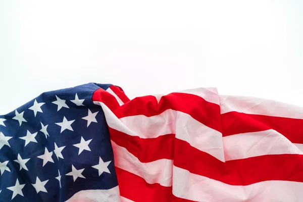 American flag on white background . — Stock Photo, Image