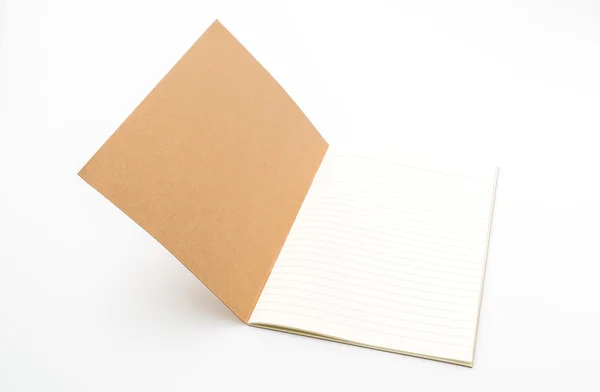 Libro de papel reciclado sobre fondo blanco  . — Foto de Stock
