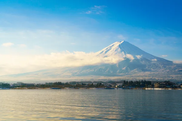 Hora Fudži a jezero Kawaguči, Japonsko — Stock fotografie