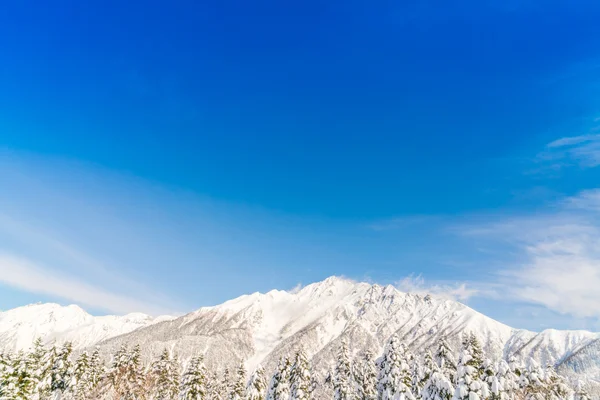 Japan Winter mountain with snow covered — Stock Photo, Image