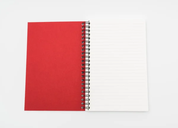Tom anteckningsbok mock upp på vit bakgrund . — Stockfoto