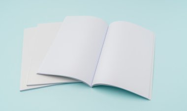 Boş katalog, broşür, dergiler, sahte kitap .