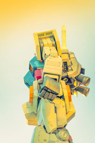 Spettacoli Gundam a grandezza naturale fuori DiverCity Tokyo Plaza, Oda — Foto Stock