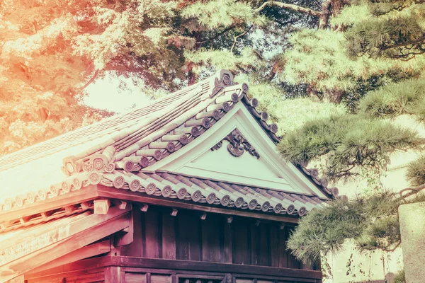 Palácio Imperial bonito em Tóquio, japão (imagem filtrada pro — Fotografia de Stock
