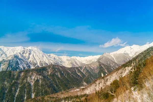 Japan Winter mountain with snow covered — Stock Photo, Image