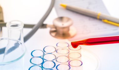 laboratuvar test tüpleri, tıbbi Züccaciye Mağazaları, stetoskop, kalem, Not