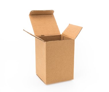 beyaz arkaplanda karton kutular izole .