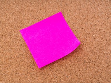 cork board üzerinde notlar sonrası .