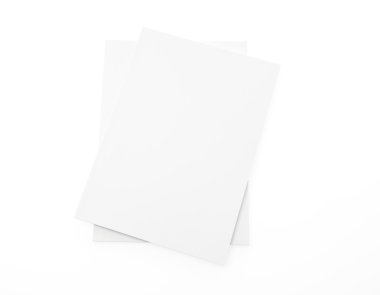 Boş katalog, broşür, dergiler, alay üzerinde beyaz backgrou kitap