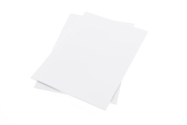 Boş katalog, broşür, dergiler, alay üzerinde beyaz backgrou kitap