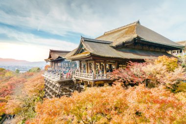 Güzel mimarisi Kiyomizu-dera Tapınağı, Kyoto, Japonya