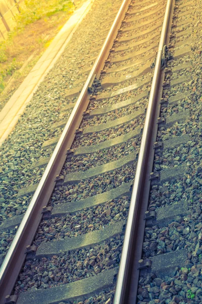 Estação ferroviária do Japão. (Imagem filtrada processada efeito vintage — Fotografia de Stock