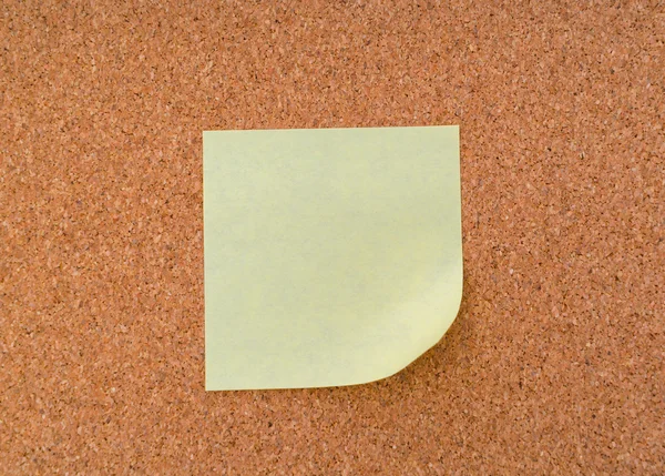 Post it notes on cork board . — Stock Photo, Image