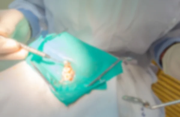 Operação de borrão abstrato no consultório odontológico — Fotografia de Stock