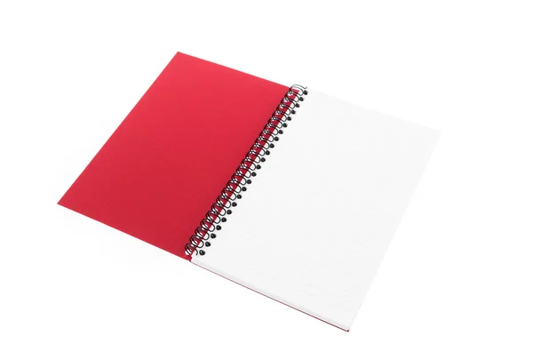 Opmerking notitieboek mock up op witte achtergrond . — Stockfoto