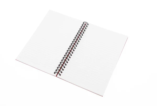 Blank Note book  mock up on white background . — Stock Photo, Image