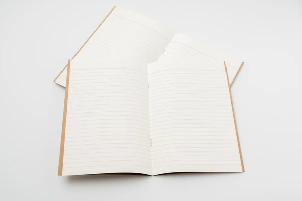 Recycled paper book  on white background . — Stock Photo, Image