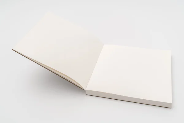 Katalog kosong, brosur, majalah, tiruan buku di backgrou putih — Stok Foto