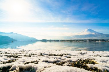 Fuji Dağı ve Gölü kawaguchi, Japonya