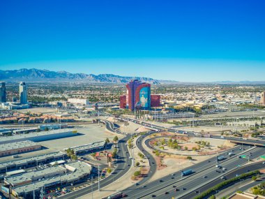 Las Vegas, Amerika Birleşik Devletleri - 12 Kasım: Las Vegas strip havadan görünümü 