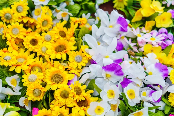 Διακόσμηση τεχνητών λουλουδιών, εικόνες υψηλής ευκρίνειας — Φωτογραφία Αρχείου